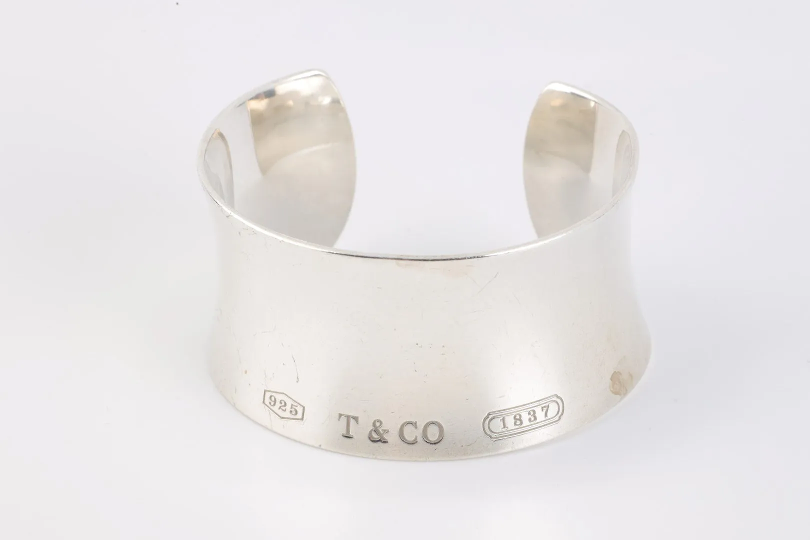 6.5" Tiffany & Co. 925 Silver 1837 Wide Cuff Bracelet (53.66g.)