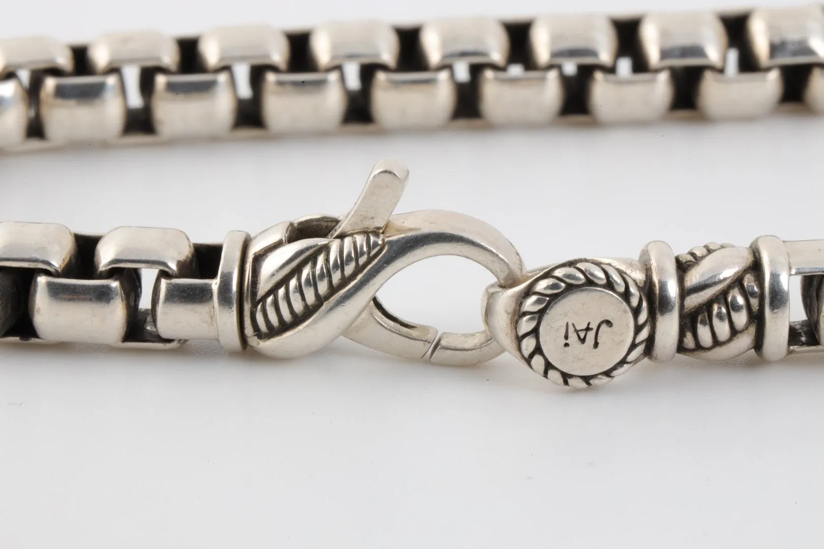 8'' John Hardy 925 Silver Jai Box Bracelet (50.24g.)