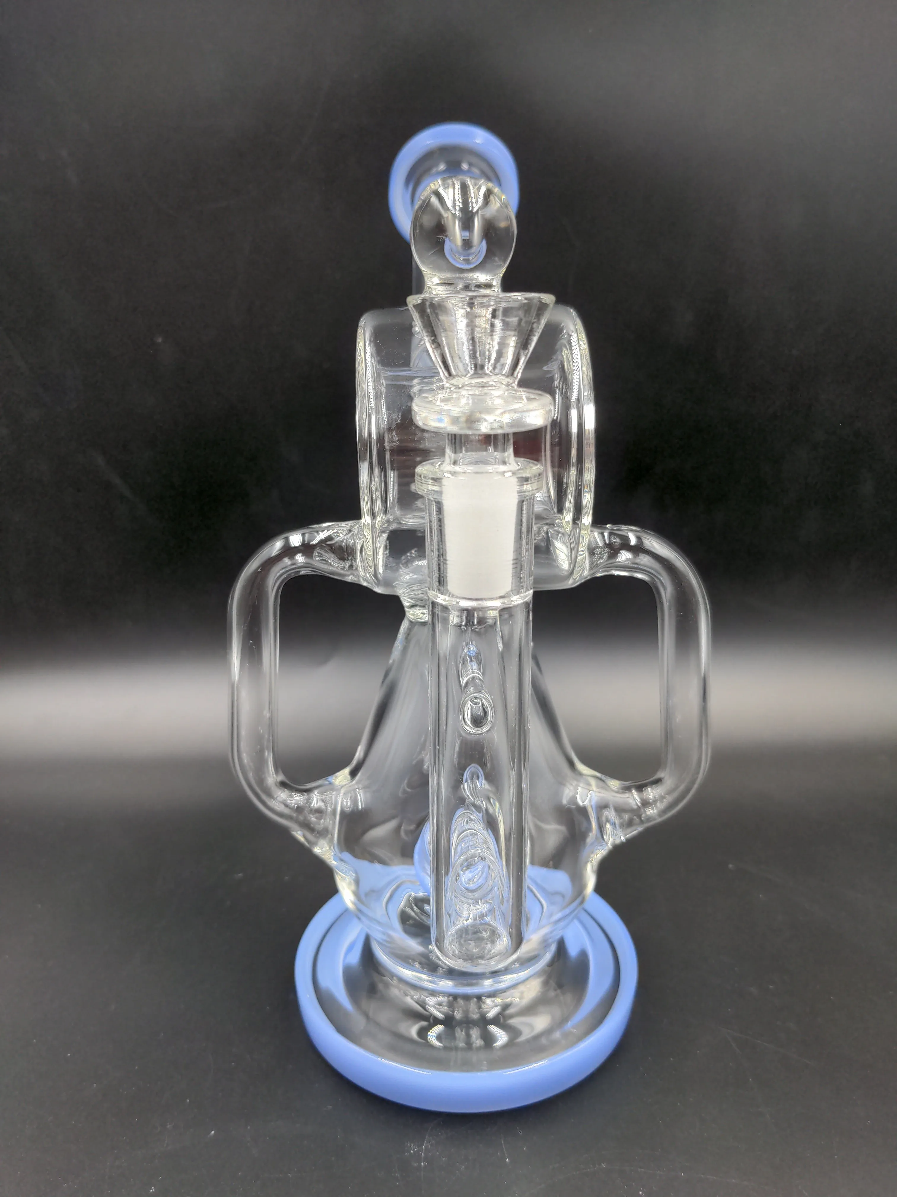 9.5 Infyniti Barrel Recycler W/ Showerhead Diffuser Bong