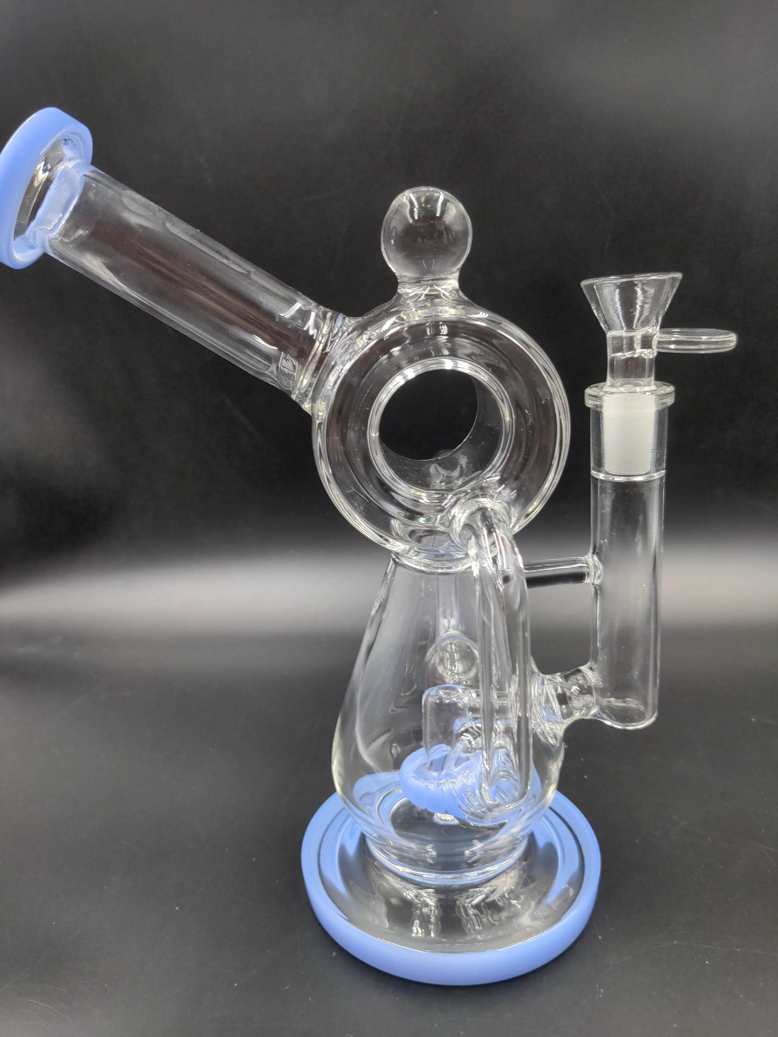 9.5 Infyniti Barrel Recycler W/ Showerhead Diffuser Bong