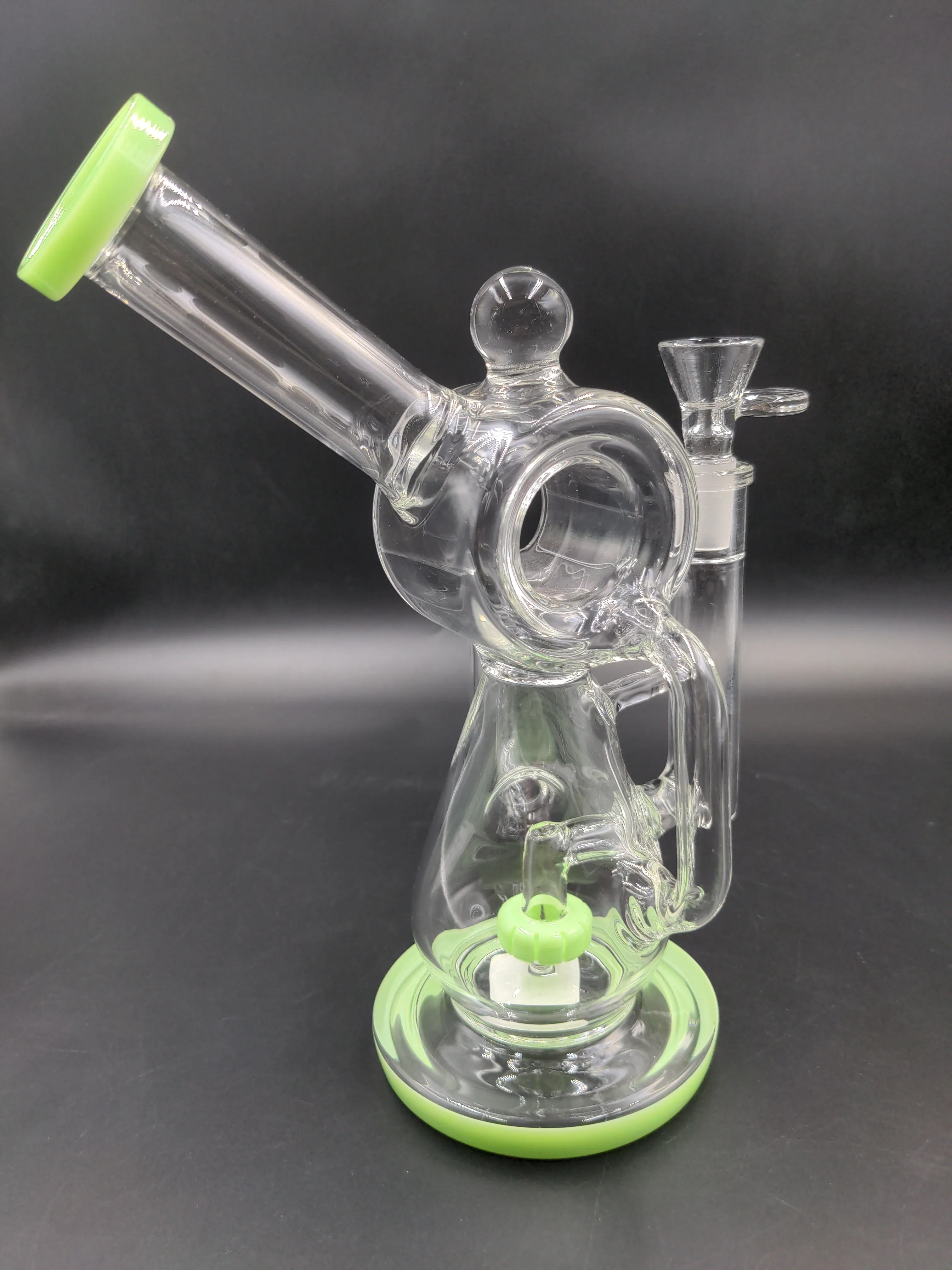 9.5 Infyniti Barrel Recycler W/ Showerhead Diffuser Bong