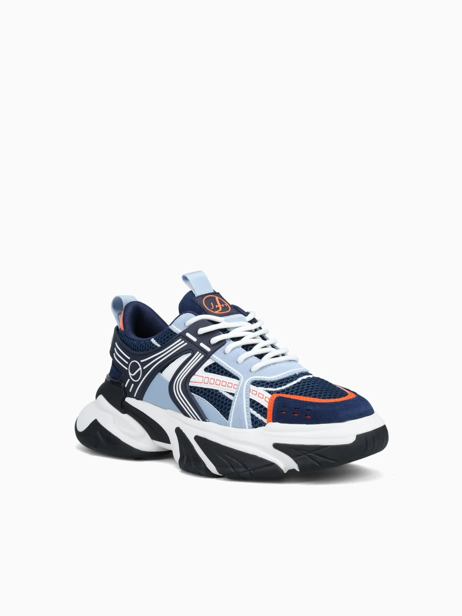 Aero Navy Orange suede Mesh