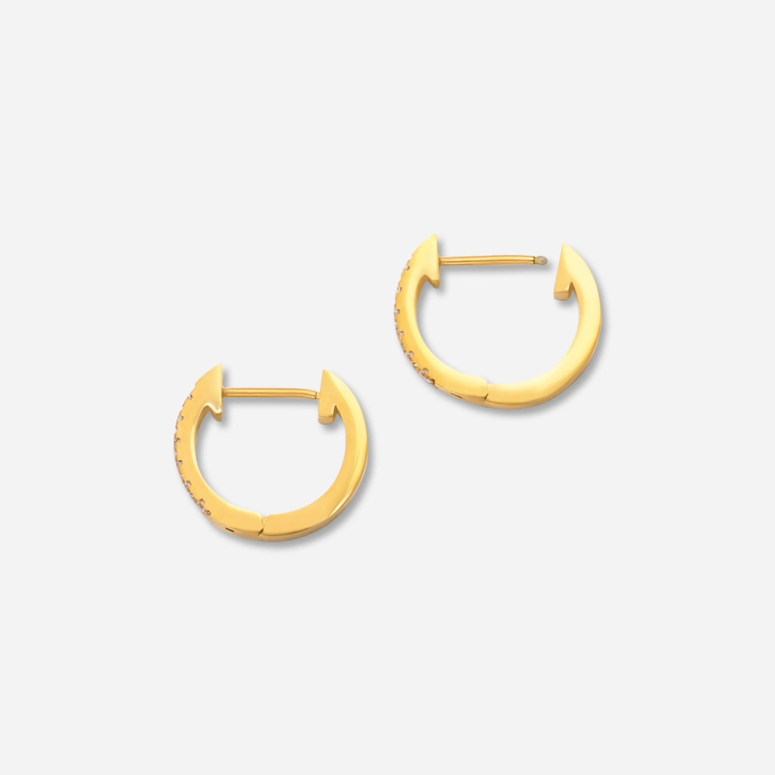 Anna Crystal Simple Hoops