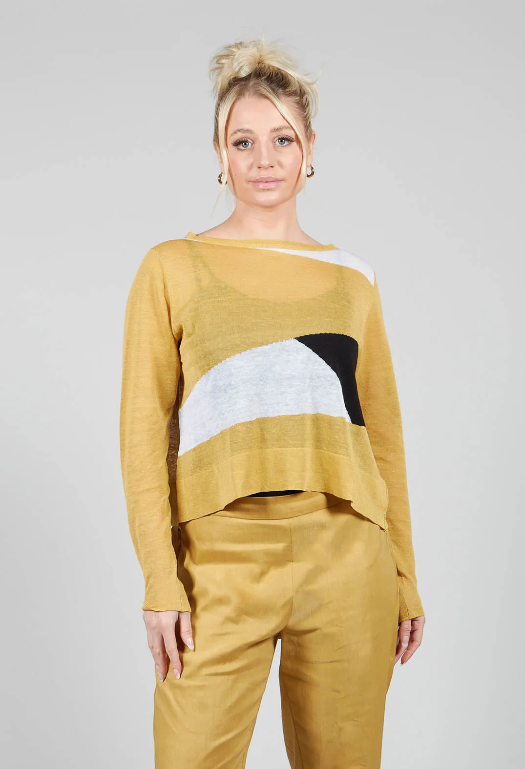 Art Deco Jumper in Yellow