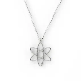 atom necklace | silver