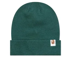 Bape Patch Knit Cap - Green