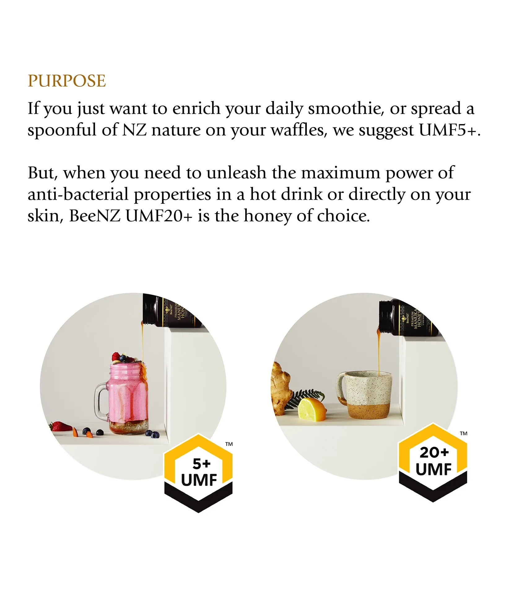 BeeNz Premium Manuka Honey (UMF 20 ) - 250g