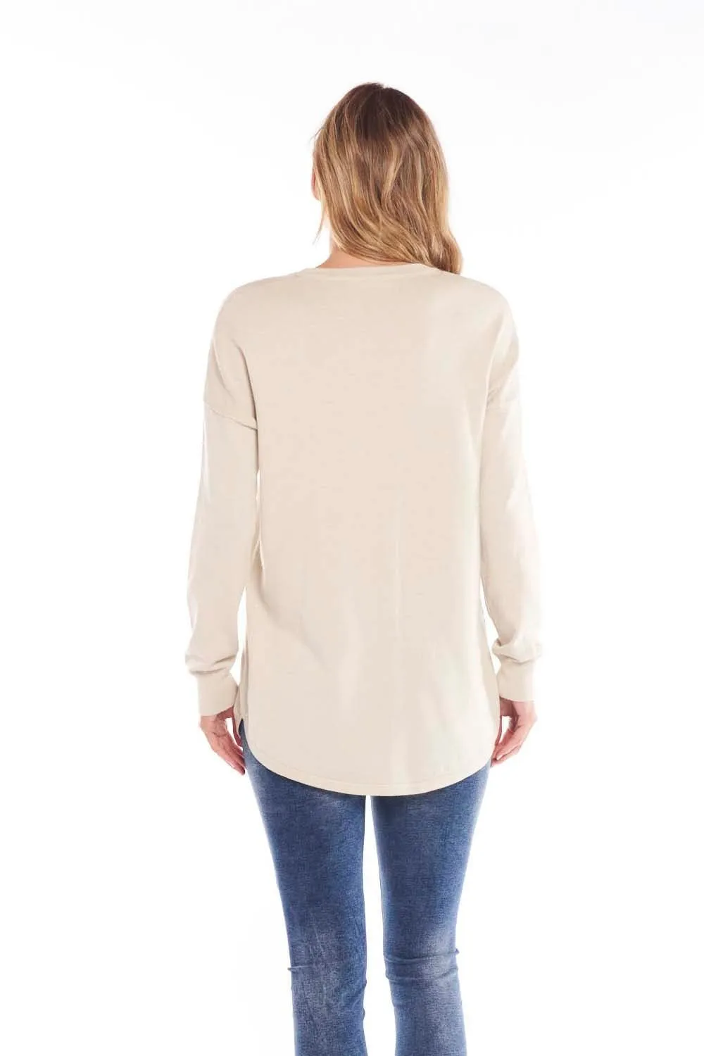 Betty Basics Sophie Knit Jumper in Cream with Glitter Sequins