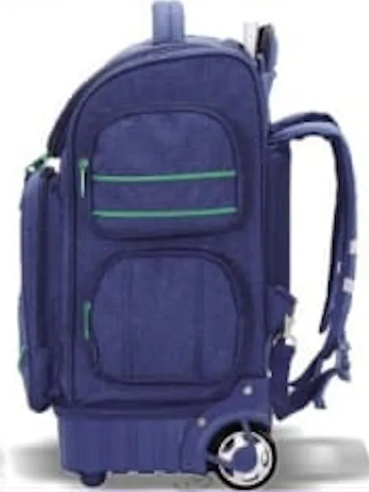 Boomerang X-Large 3 Division Trolley Backpack | Purple