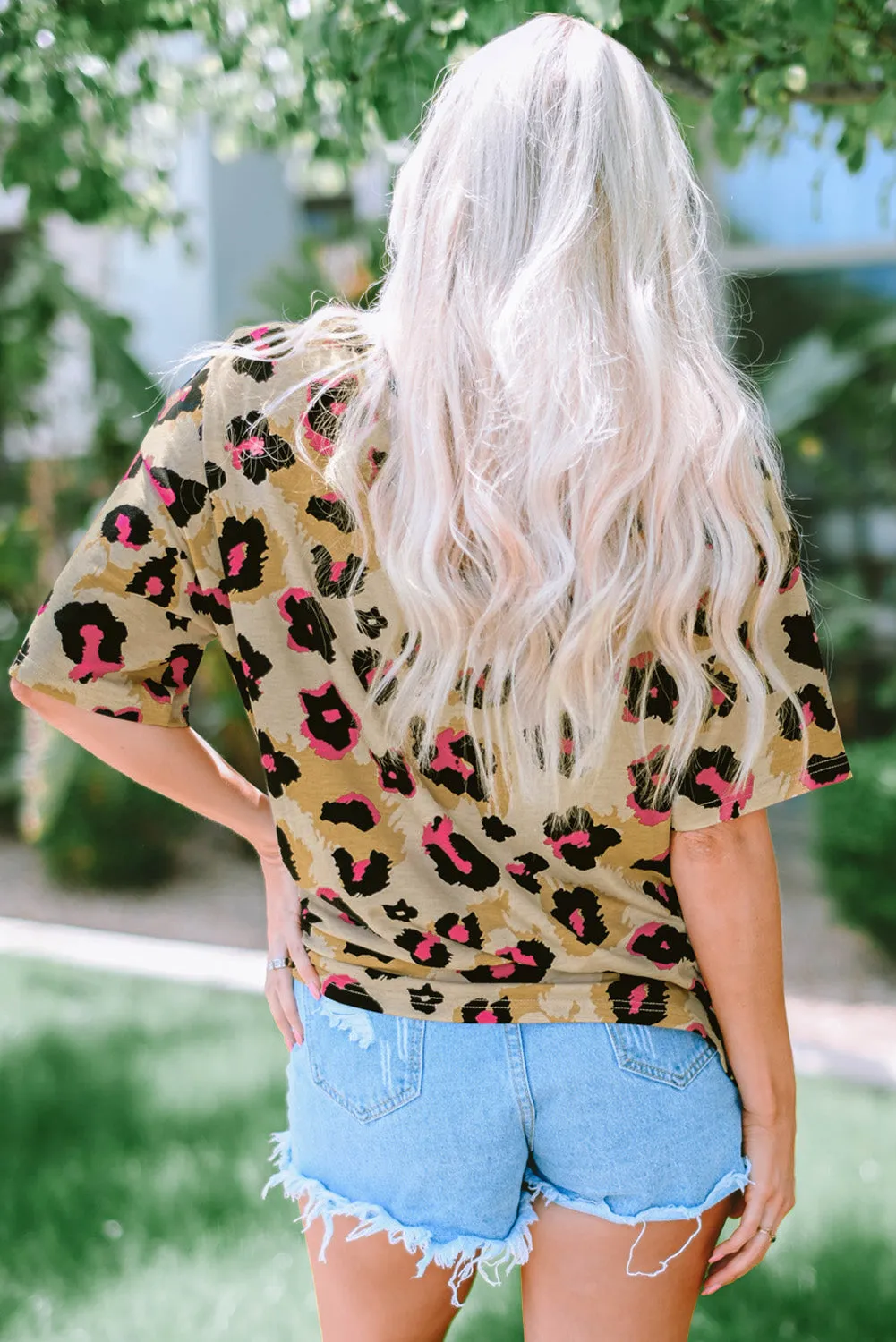 Boyfriend Leopard Loose T Shirt