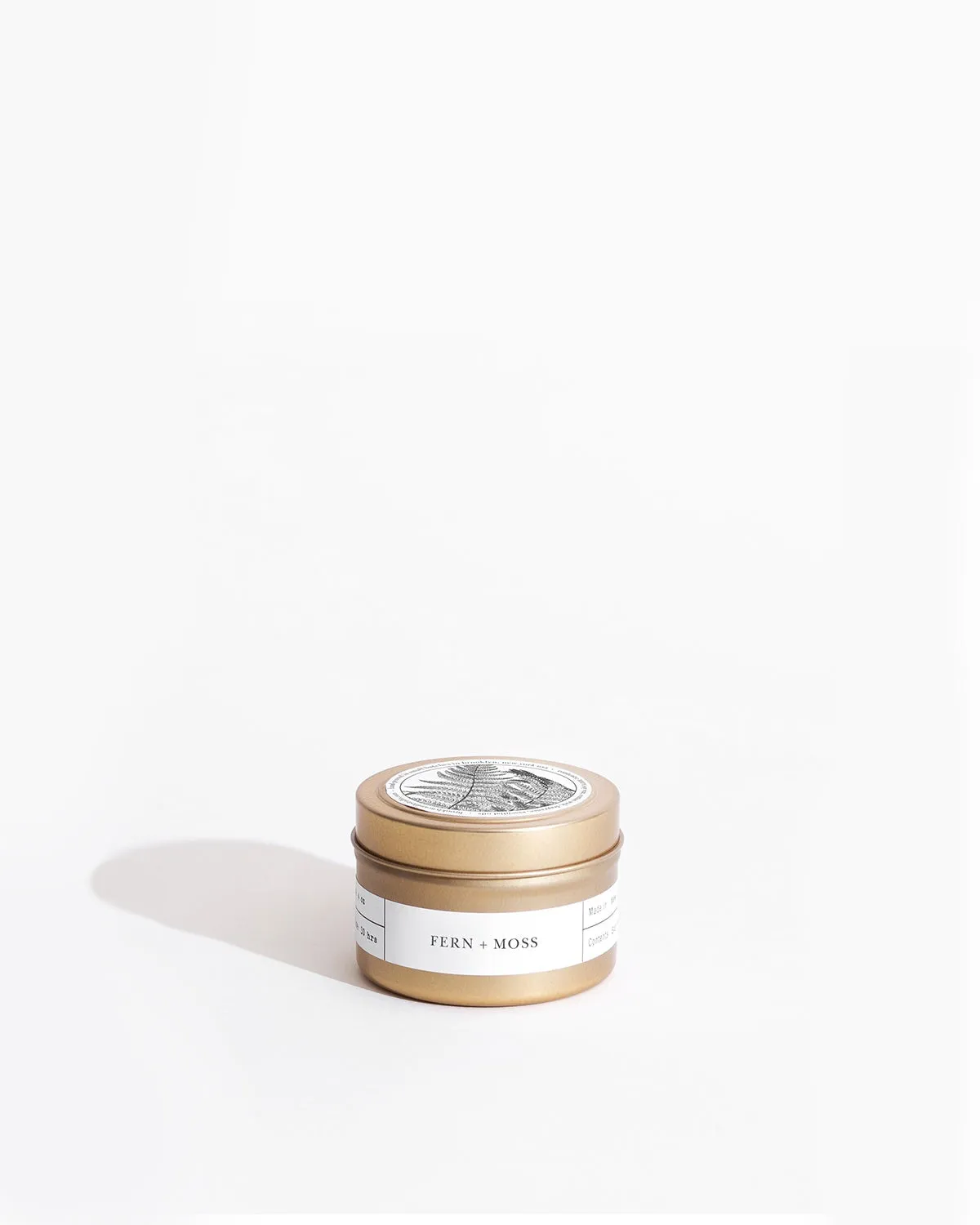 Brooklyn Candle Studio FERN   MOSS Gold Travel Candle