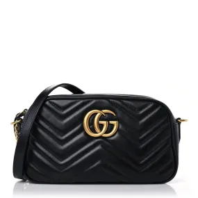 Calfskin Matelasse Small GG Marmont Bag