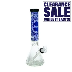 Cheech Glass SandBlast Beaker Bong 14"