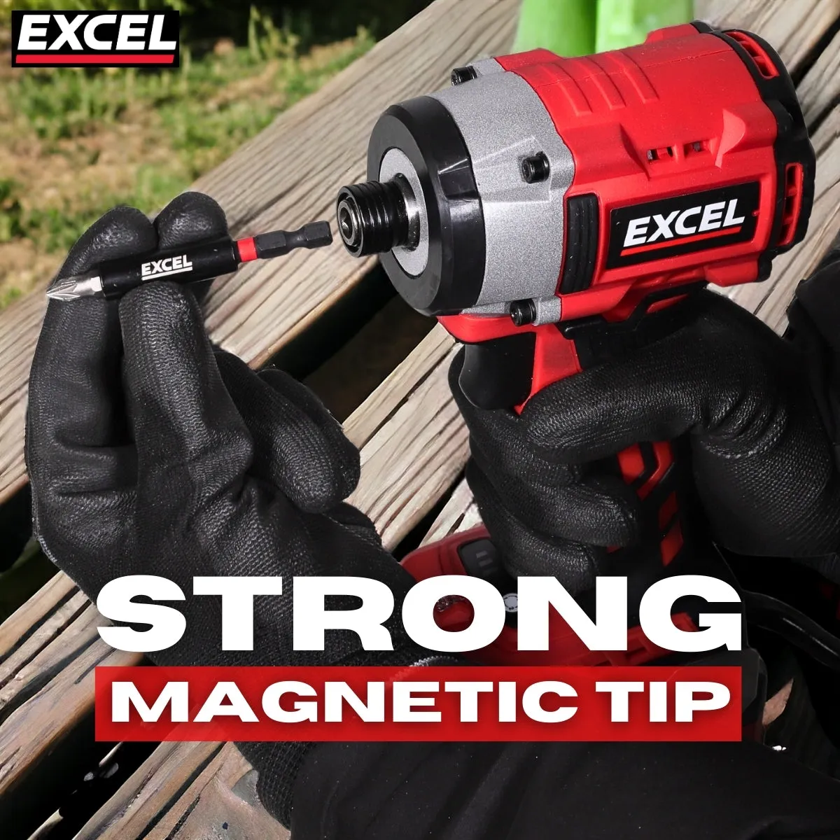 Excel 60mm Magnetic Impact Bit Holder