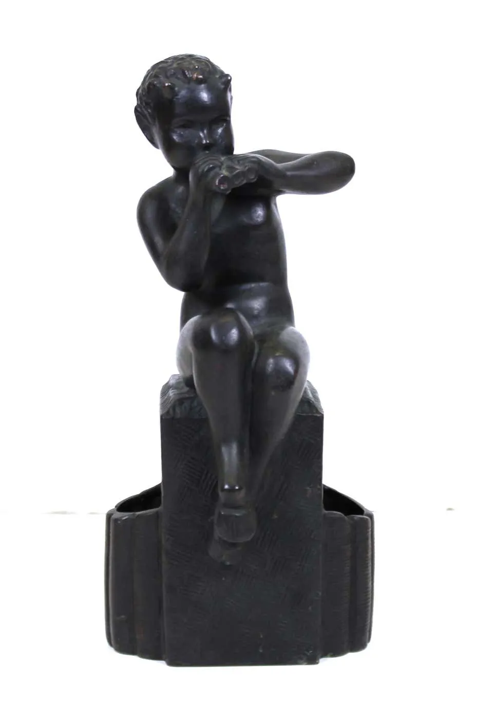 German Art Deco Bronze Pan Sculpture