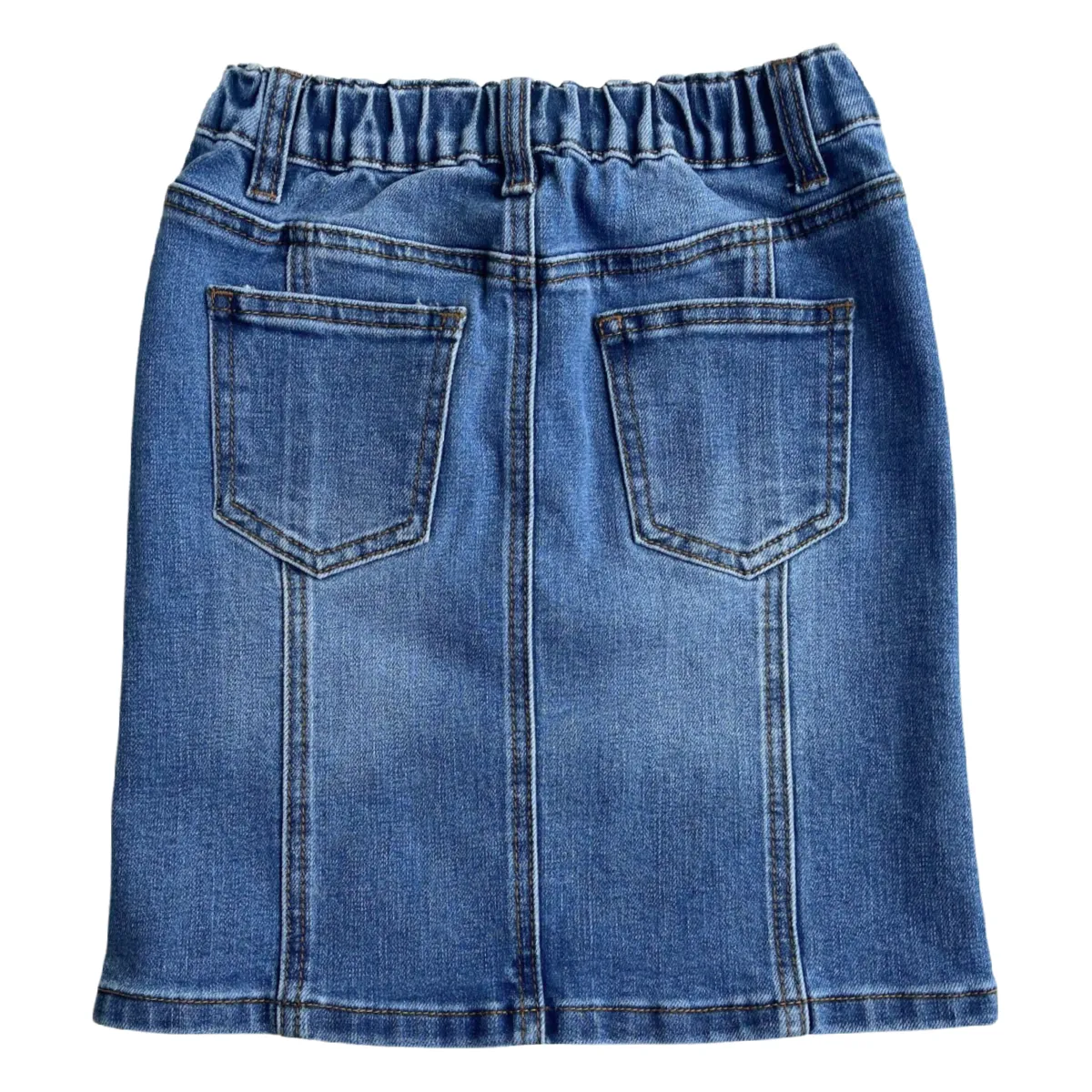 GIRLS Wrenley Panel Denim in Md. Wash