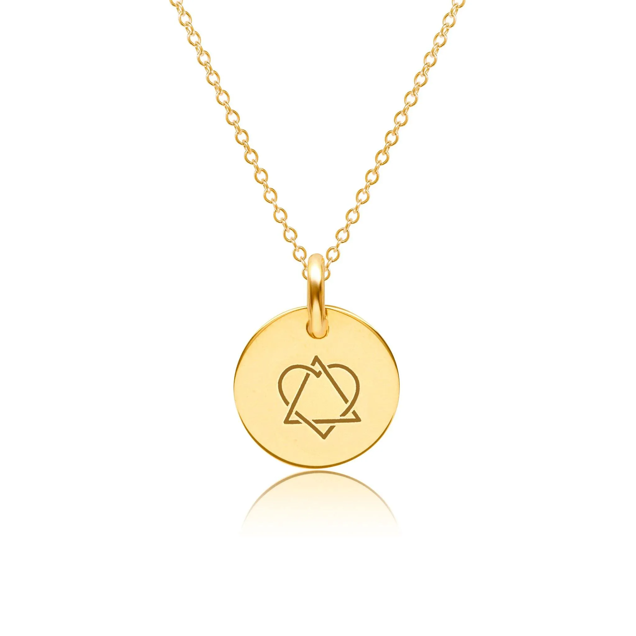 Gold Engravable Adoption Necklace