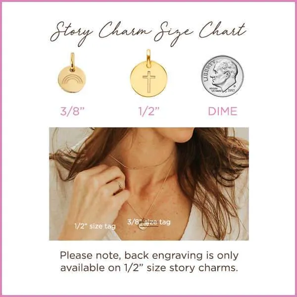 Gold Engravable Adoption Necklace