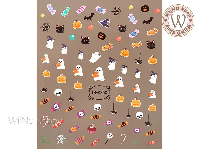 Halloween Trick or Treat Adhesive Nail Art Sticker - 1 pc (TH-0850)