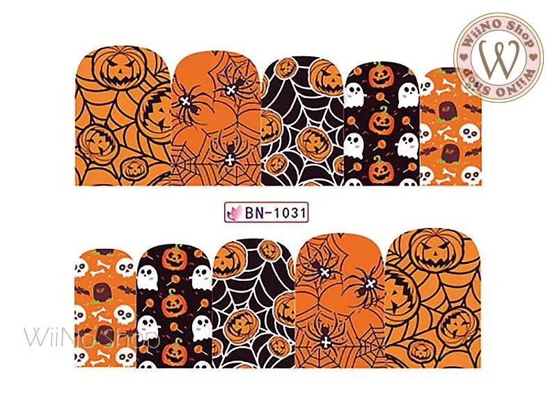 Halloween Water Slide Nail Art Decals - 1pc (BN-1031)