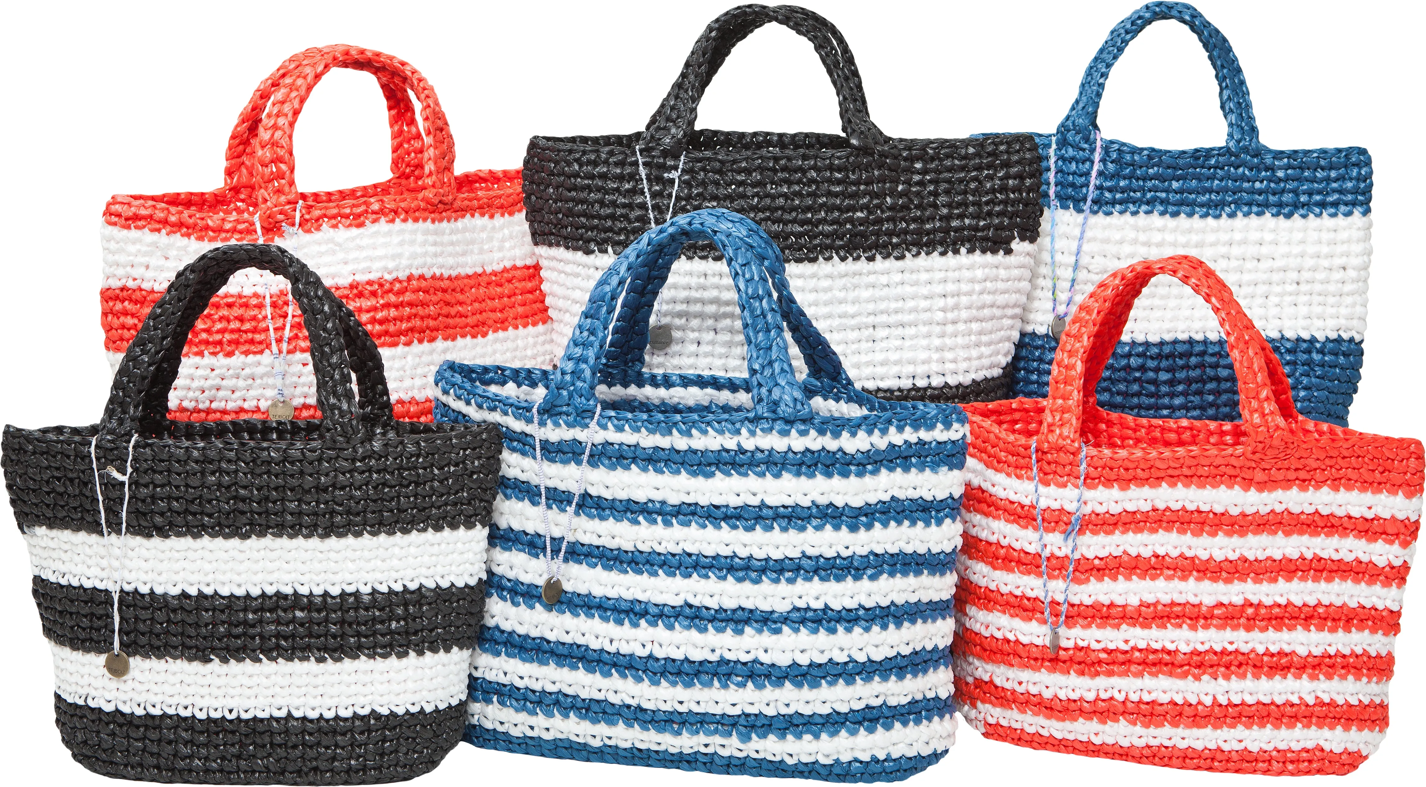 HAND WOVEN RECYCLED BEACH BAG