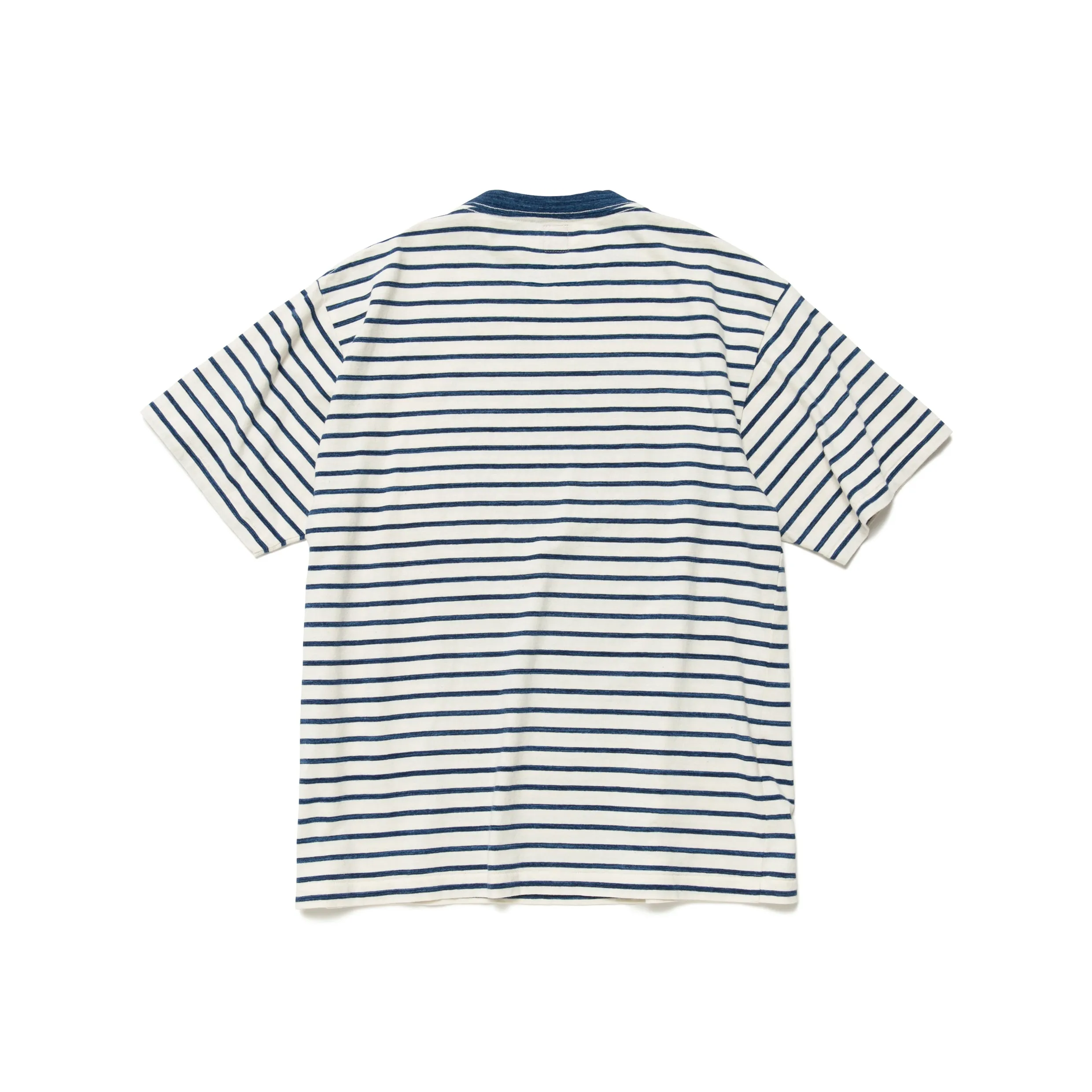 HUMAN MADE STRIPED HEART T-SHIRT - NAVY