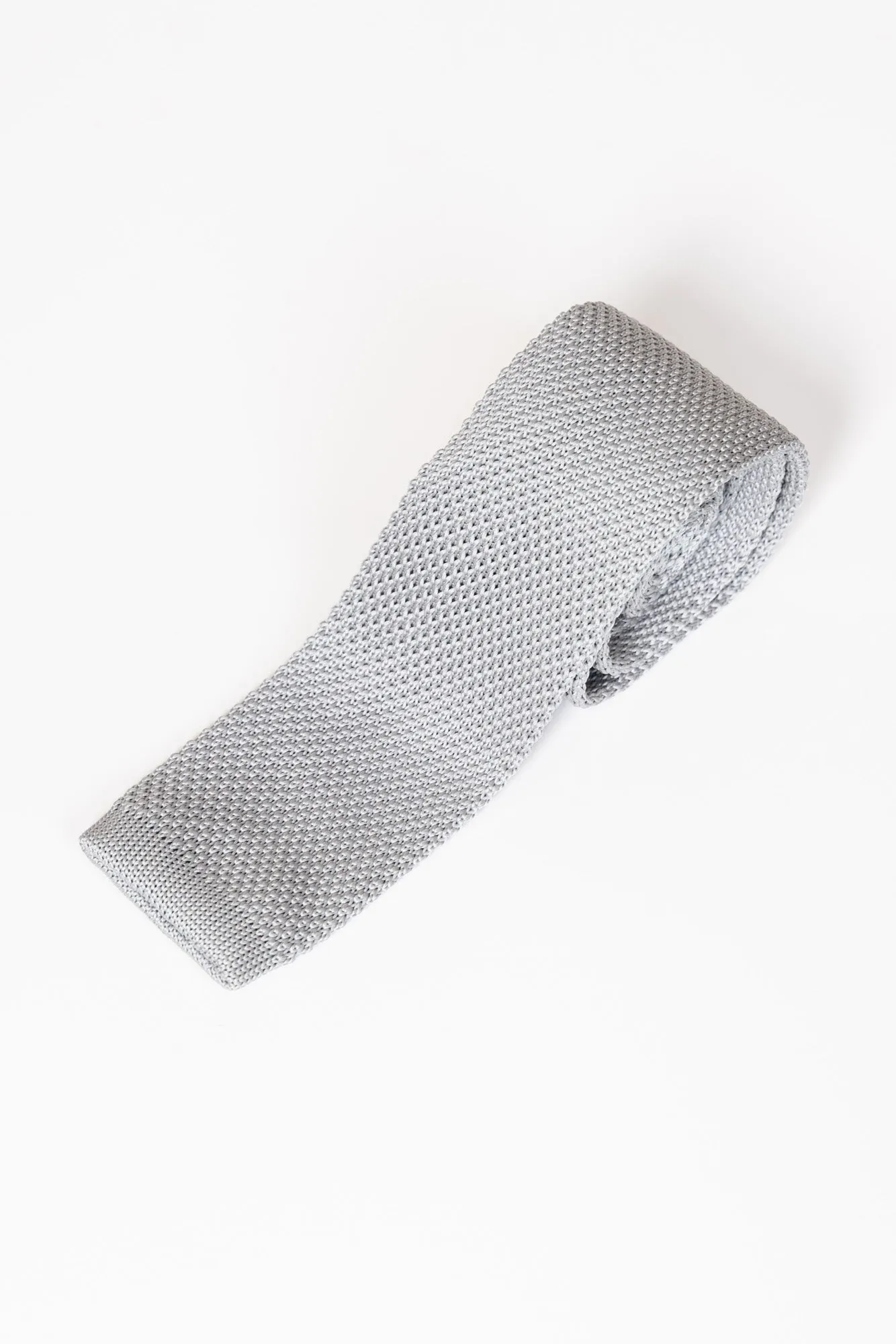 KT - Silver Grey Knitted Tie