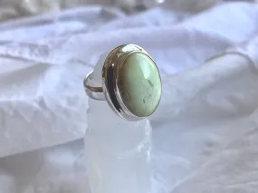 Lemon Chrysoprase Ansley Ring (US 7)