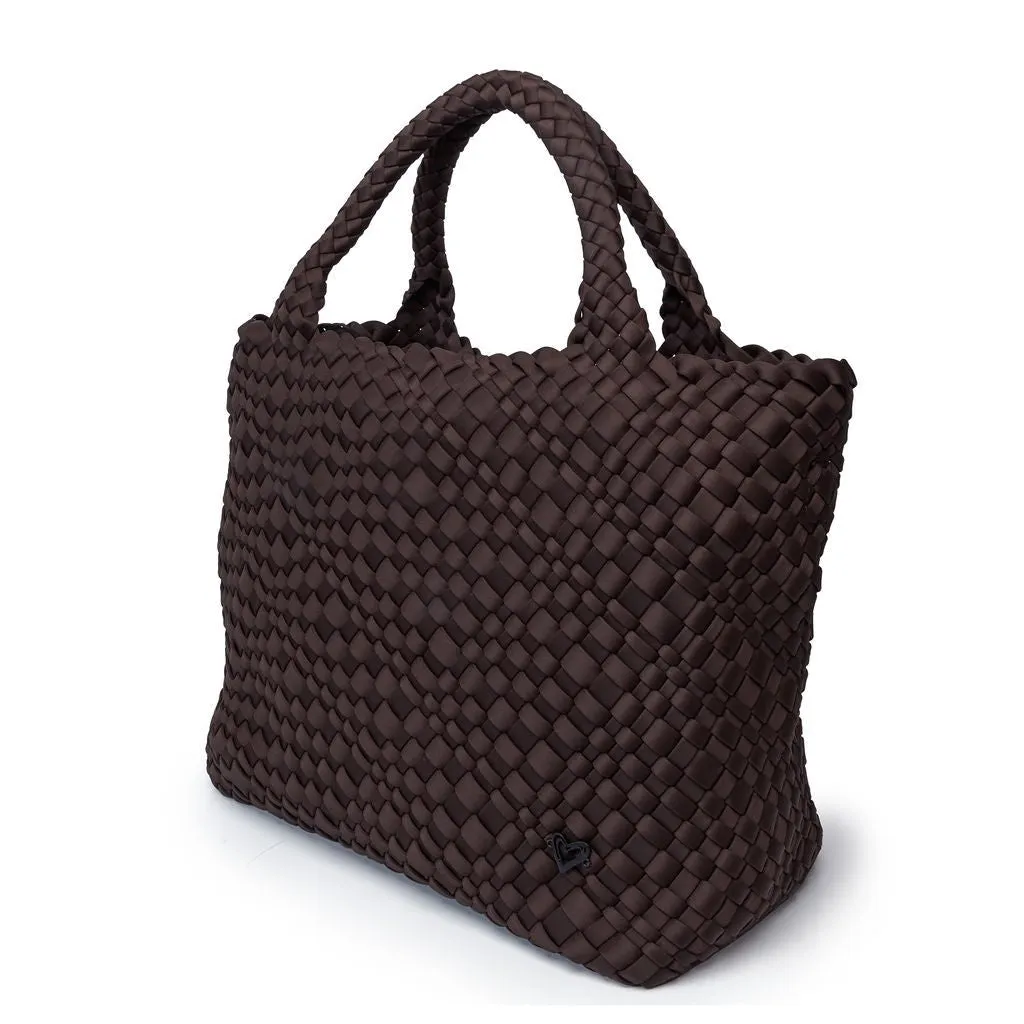 London Large Woven Tote - Espresso