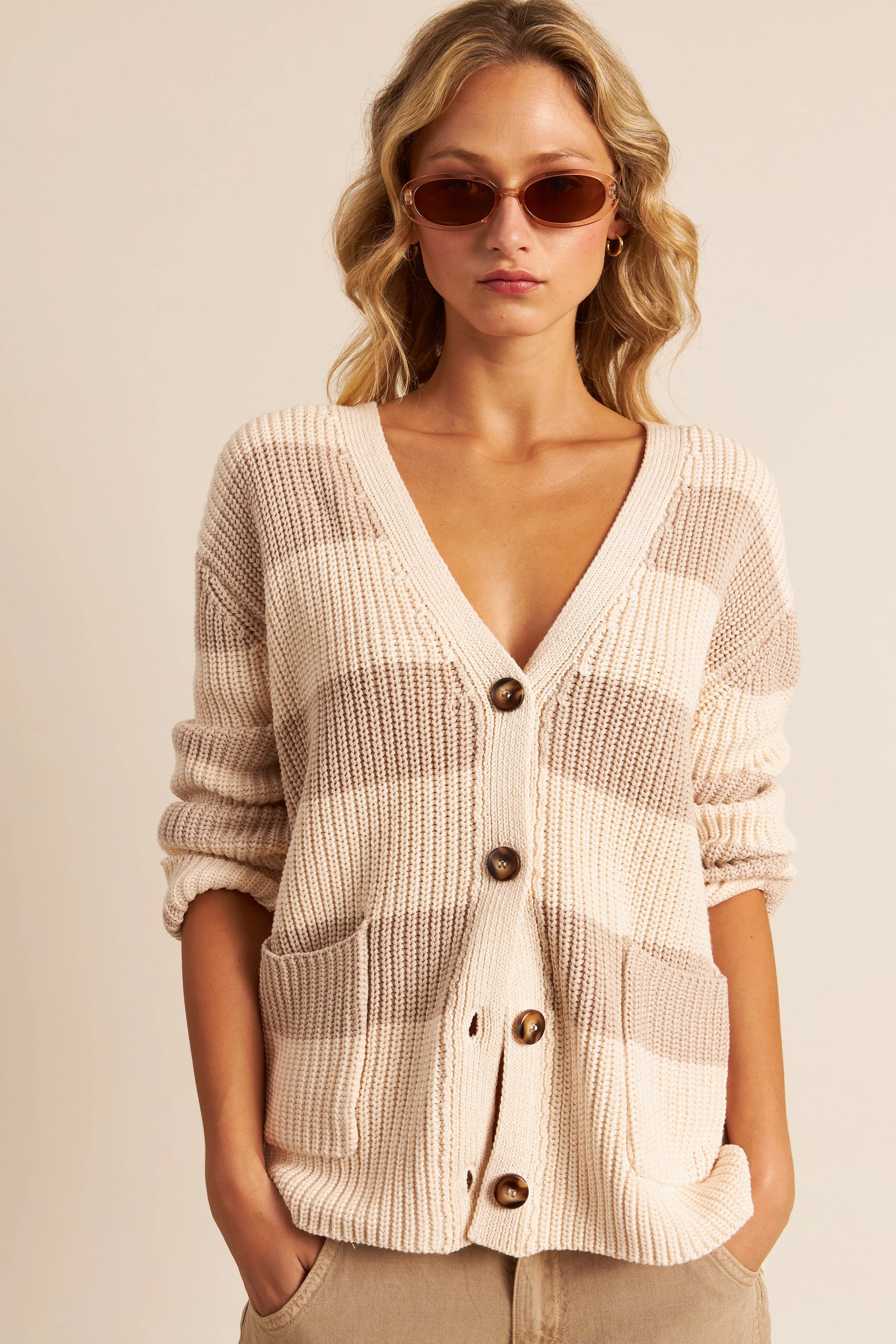 MCKAY STRIPED CARDIGAN - JOHN JENN