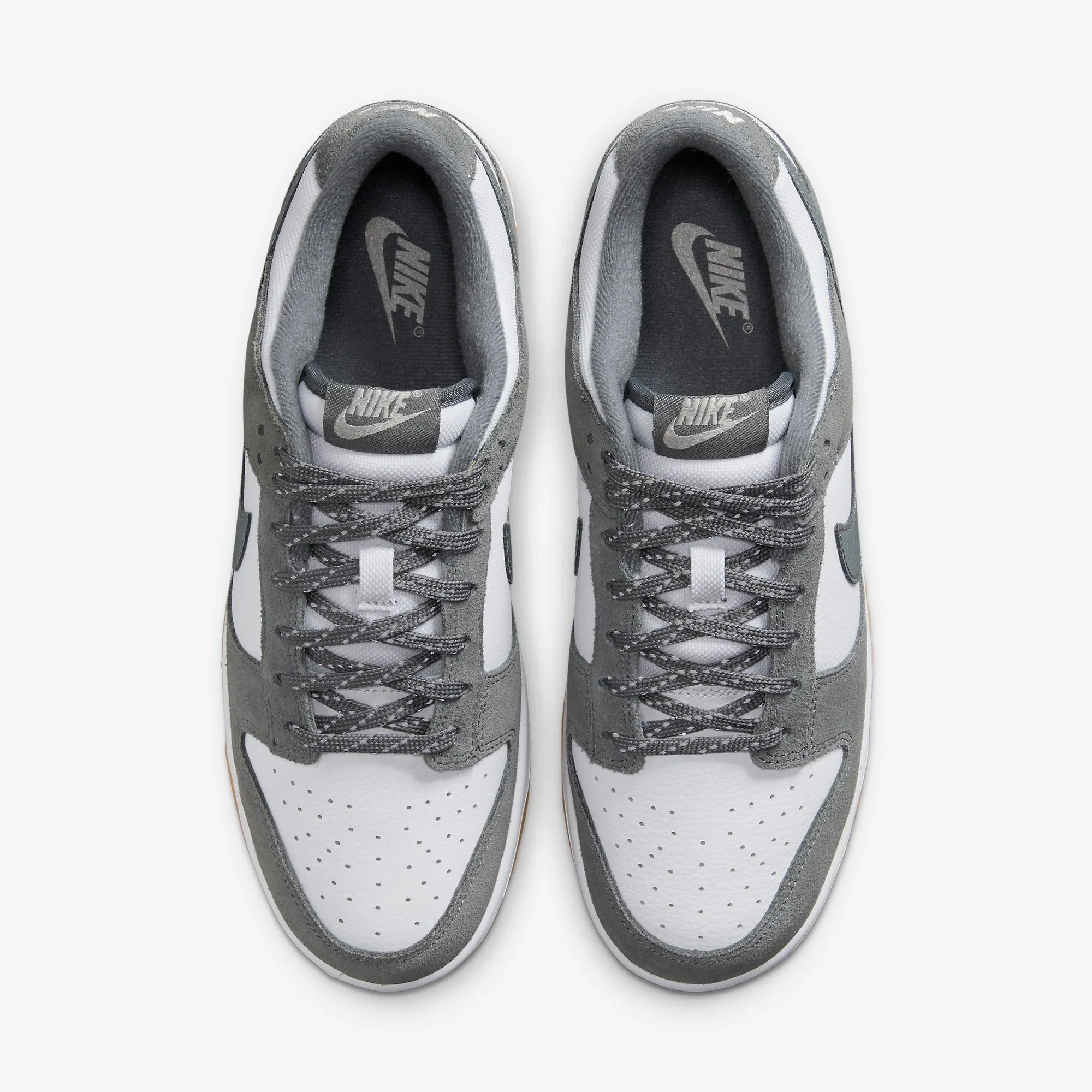 (Men's) Nike Dunk Low 'Grey Gum / 3M Reflective Swoosh' (2023) FV0389-100