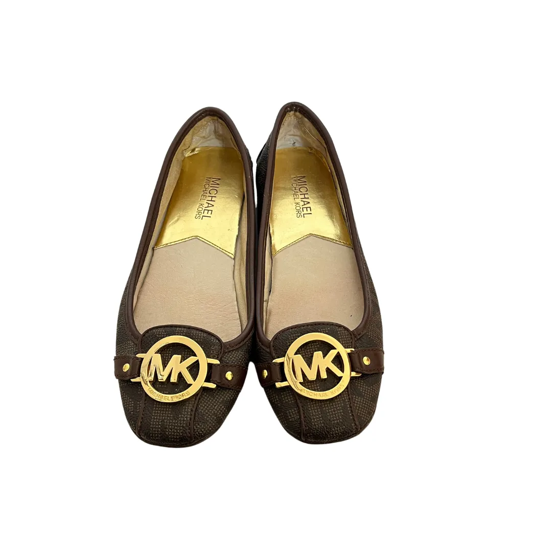 Michael Kors Brown Monogram Fulton Loafers | Pre Loved |