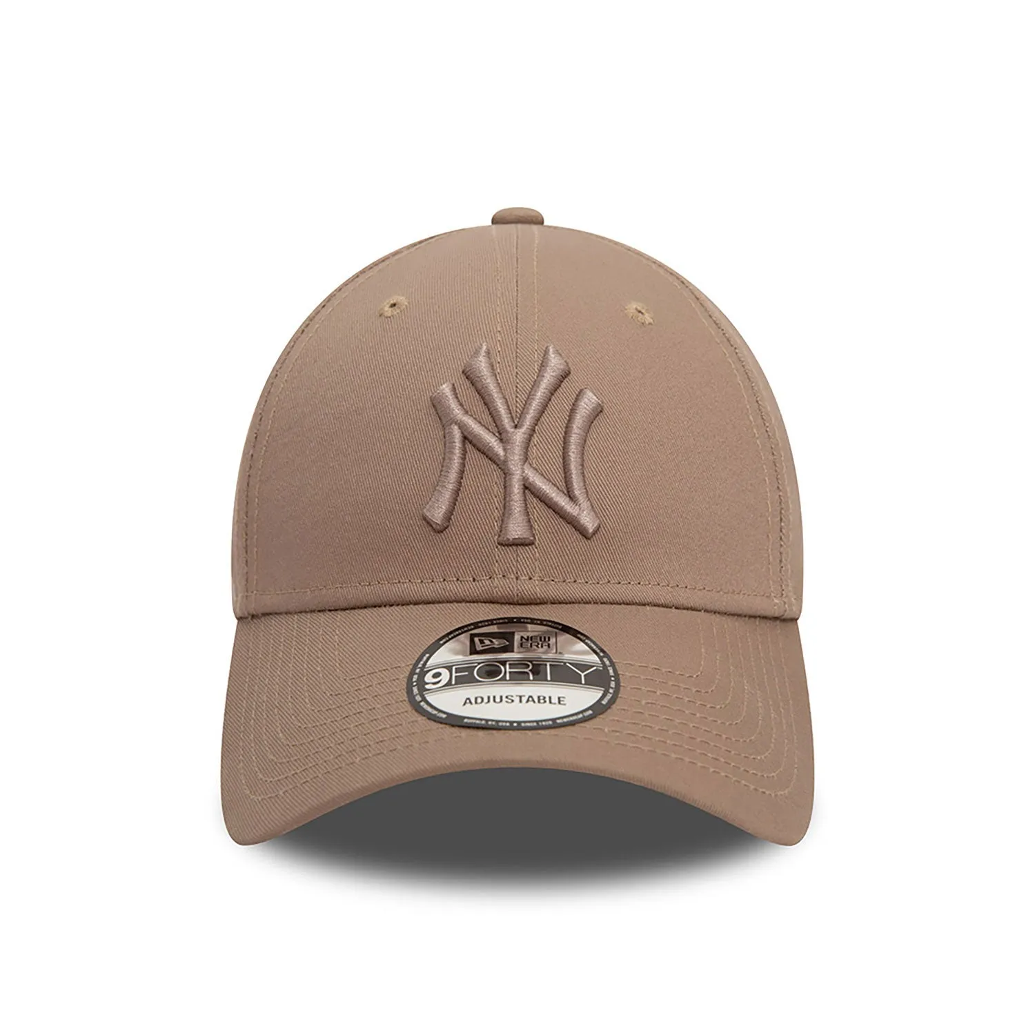 NEW ERA New York Yankees League Essential Pastel Brown 9FORTY Adjustable Cap