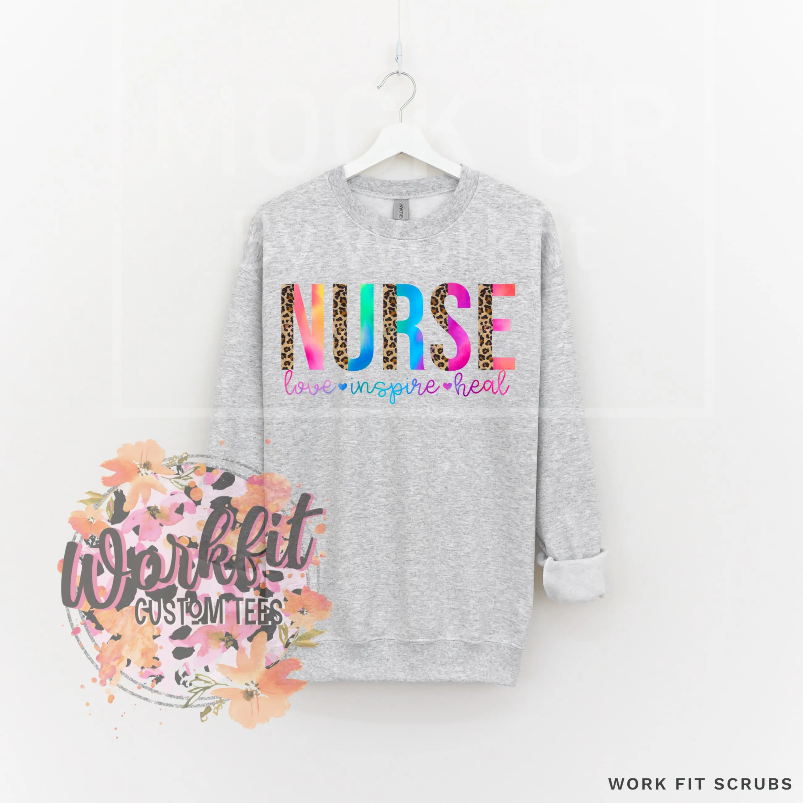 Nurse - Leopard Crewneck