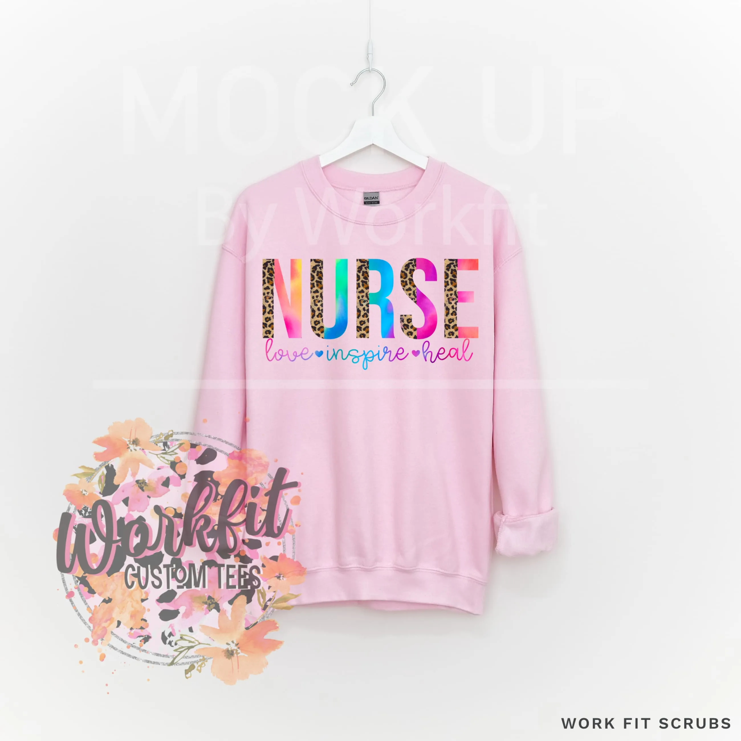 Nurse - Leopard Crewneck