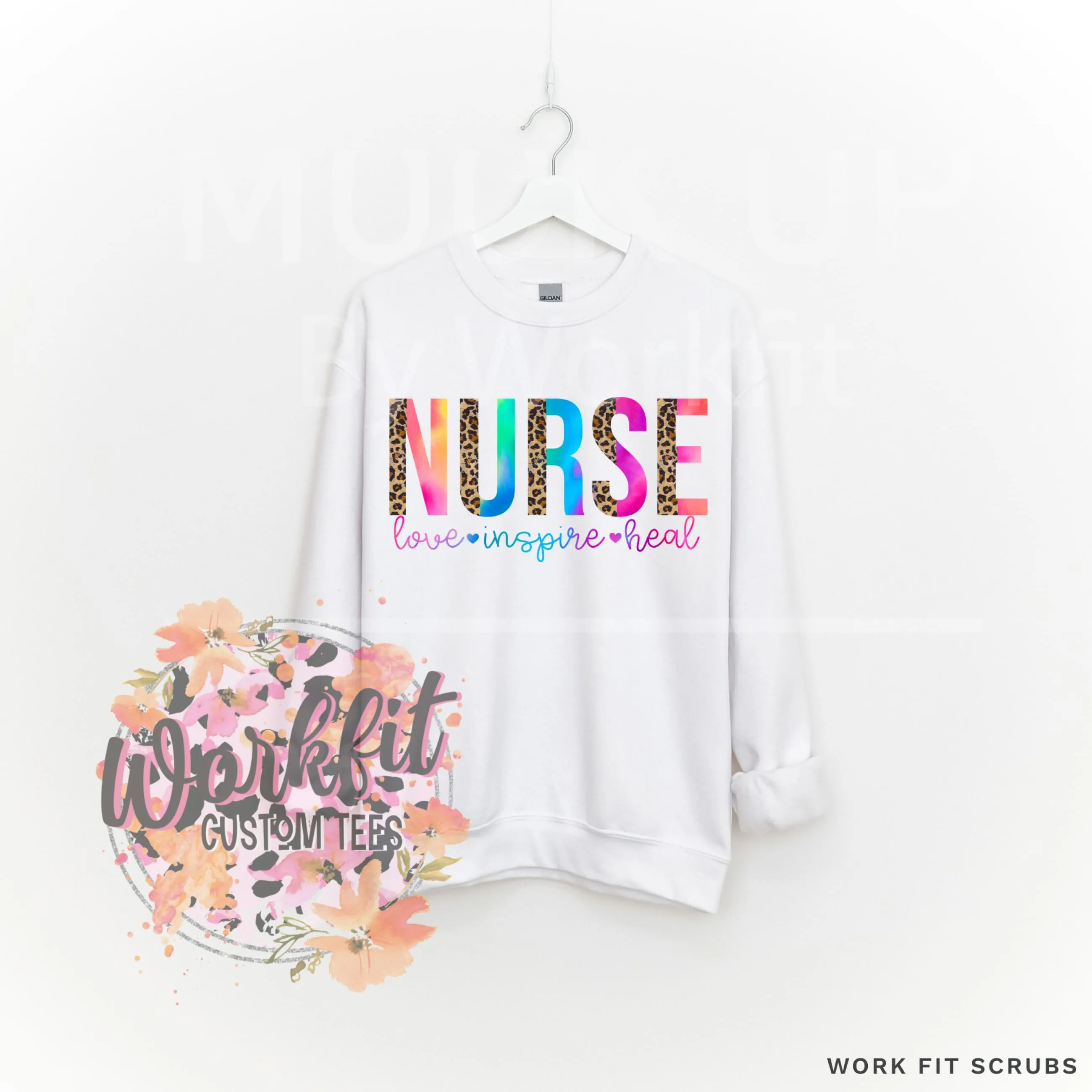 Nurse - Leopard Crewneck