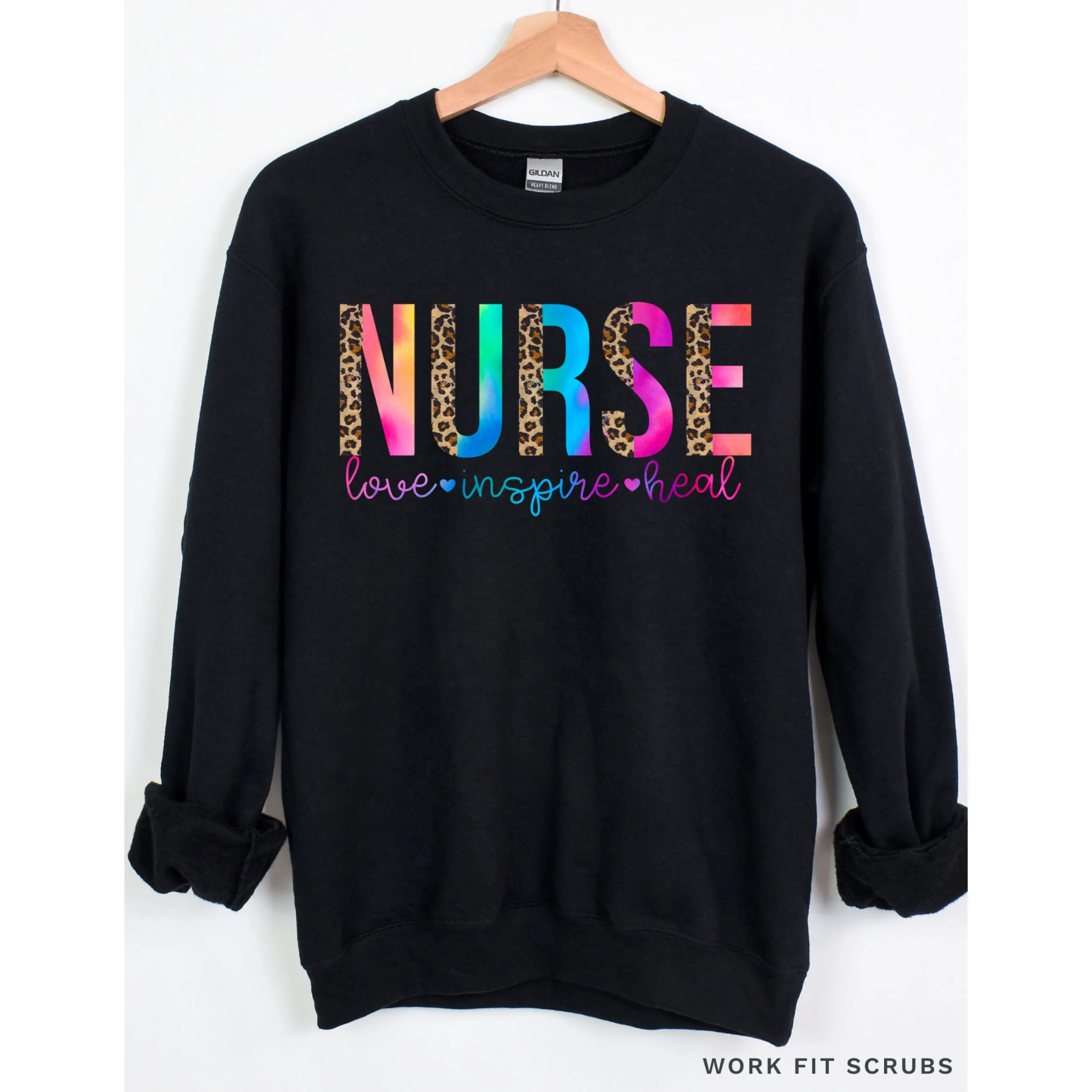 Nurse - Leopard Crewneck