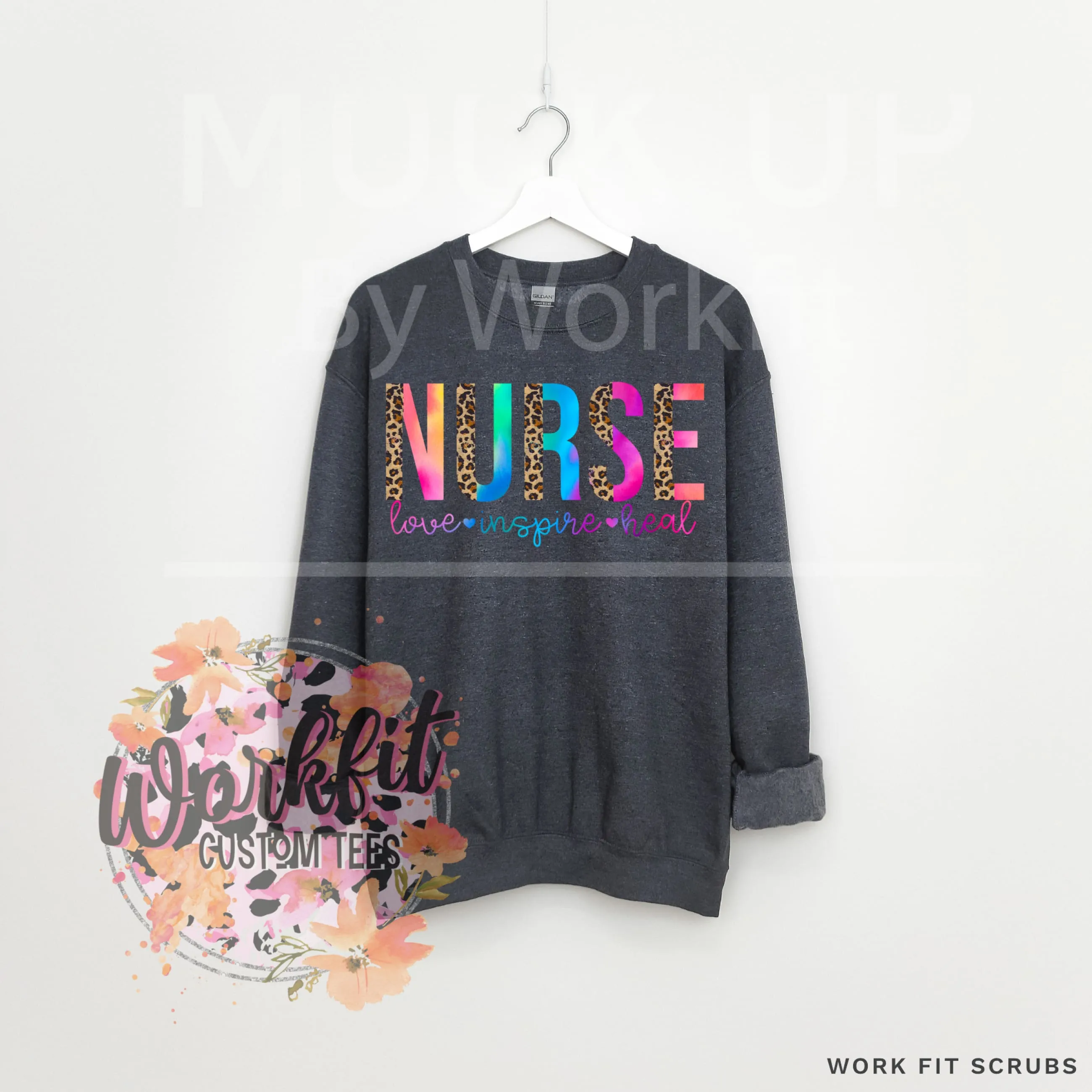 Nurse - Leopard Crewneck