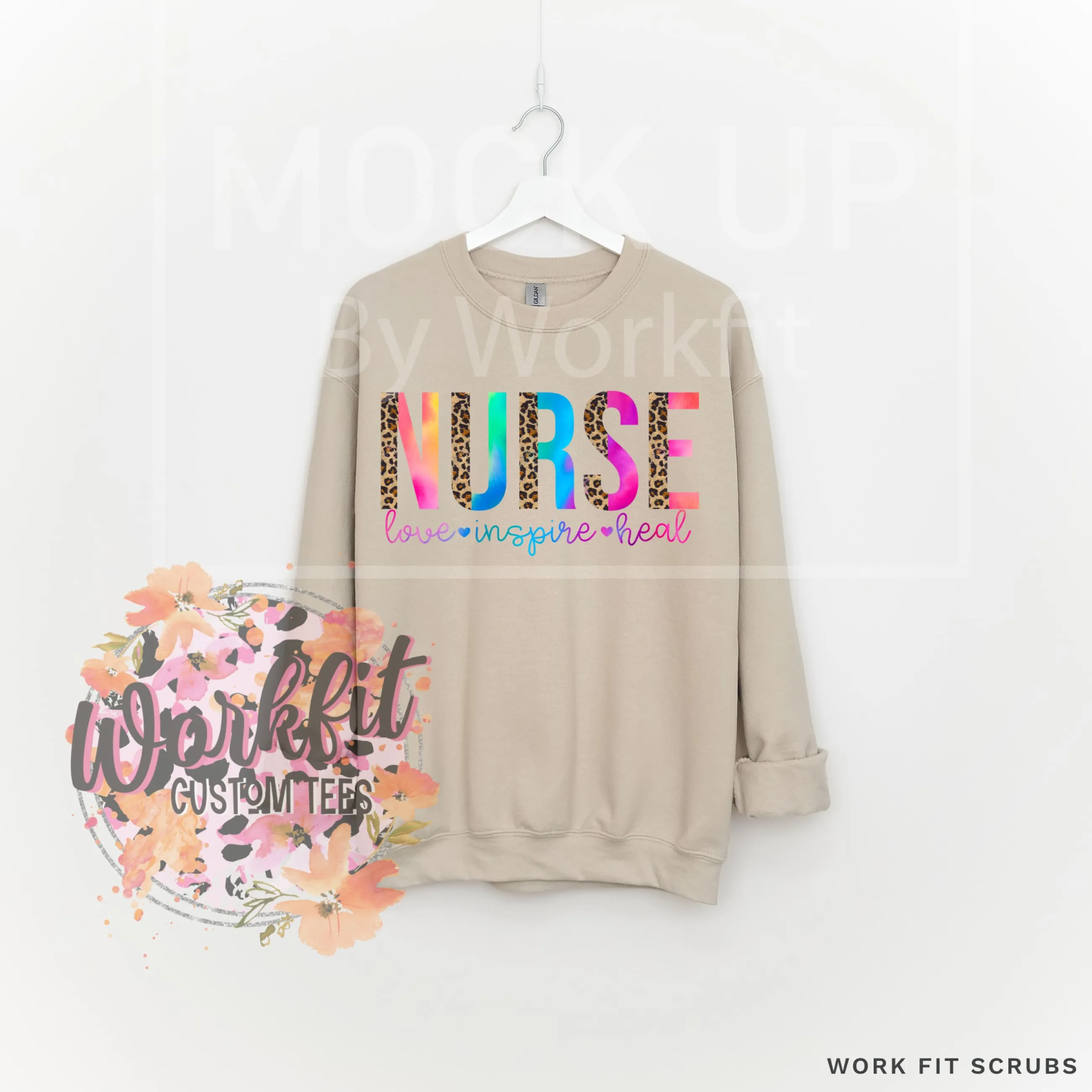 Nurse - Leopard Crewneck