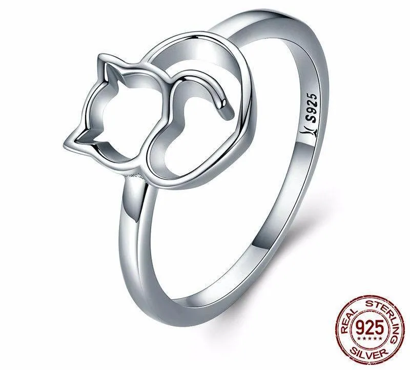 Precious Kitty 925 Sterling Silver Ring