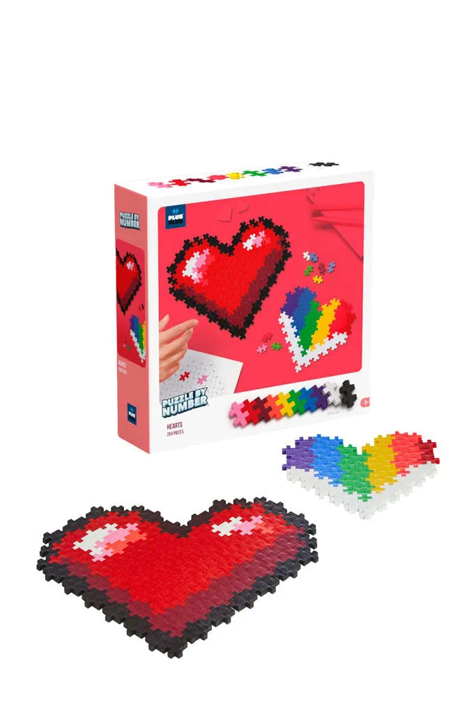 Puzzle By Number - Hearts 250pcs