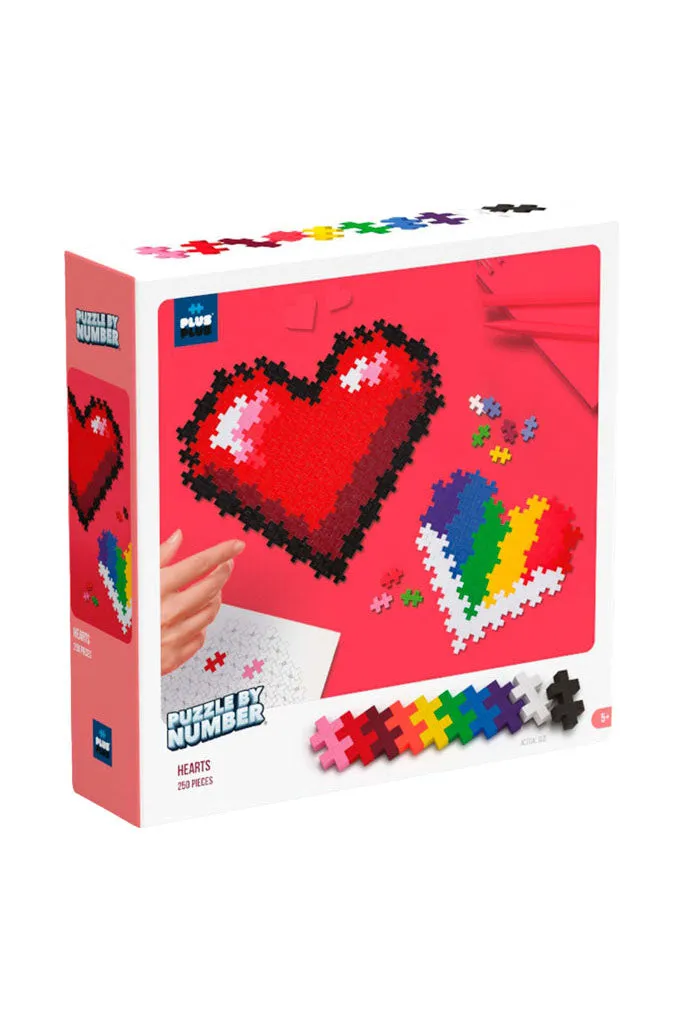 Puzzle By Number - Hearts 250pcs