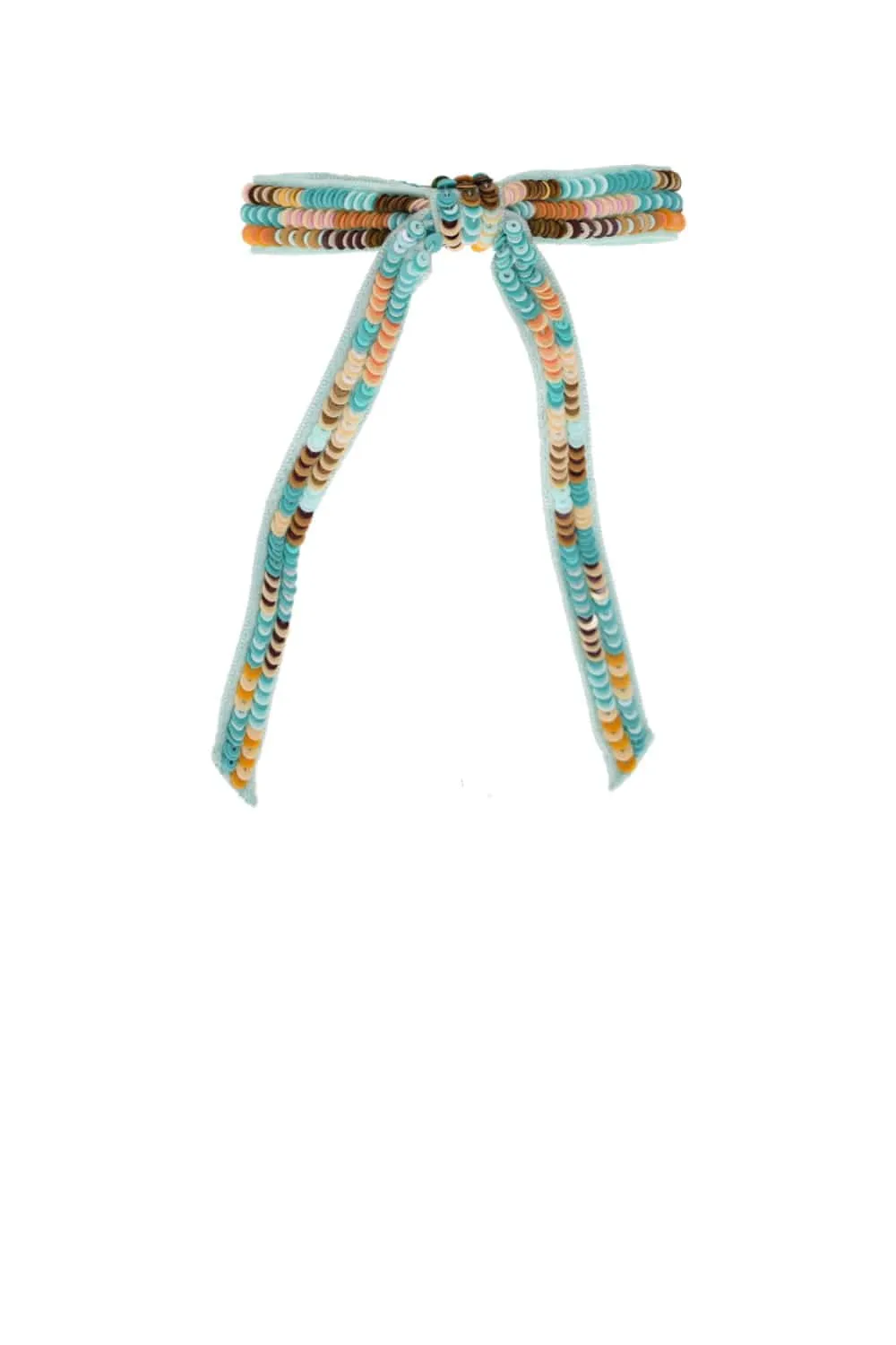 Ryder Turquoise Sequin Bow Barrette