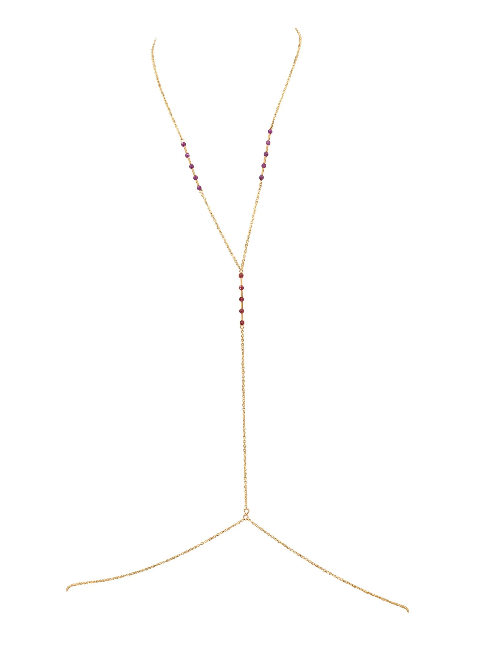 Simplicity Balancing Bars Gemstone Body Chain