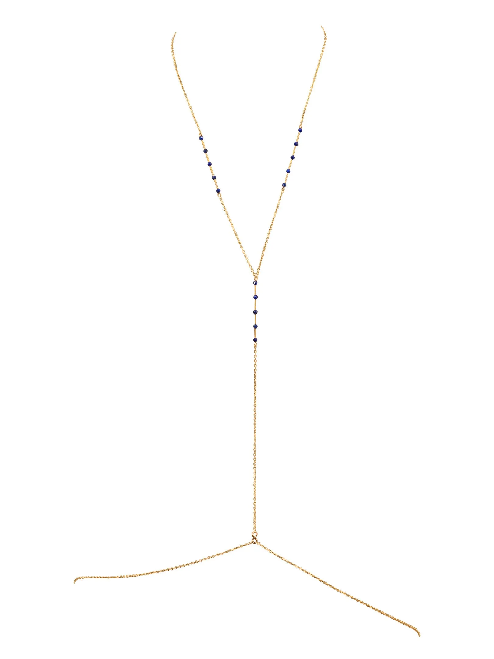 Simplicity Balancing Bars Gemstone Body Chain