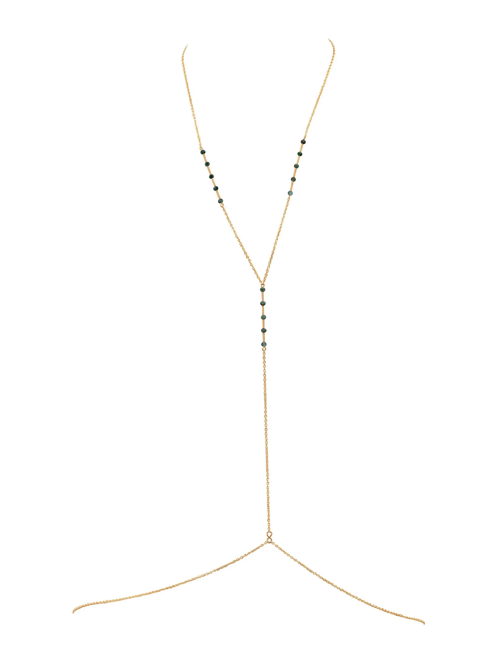 Simplicity Balancing Bars Gemstone Body Chain