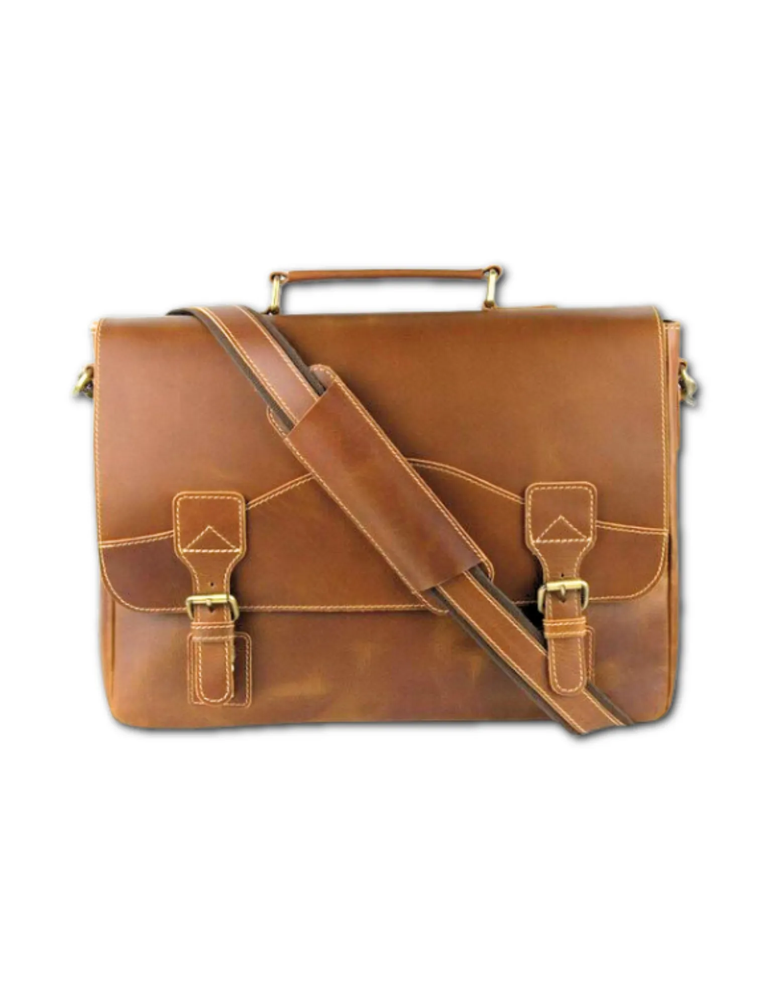 Soft Leather Signature Messenger Bag