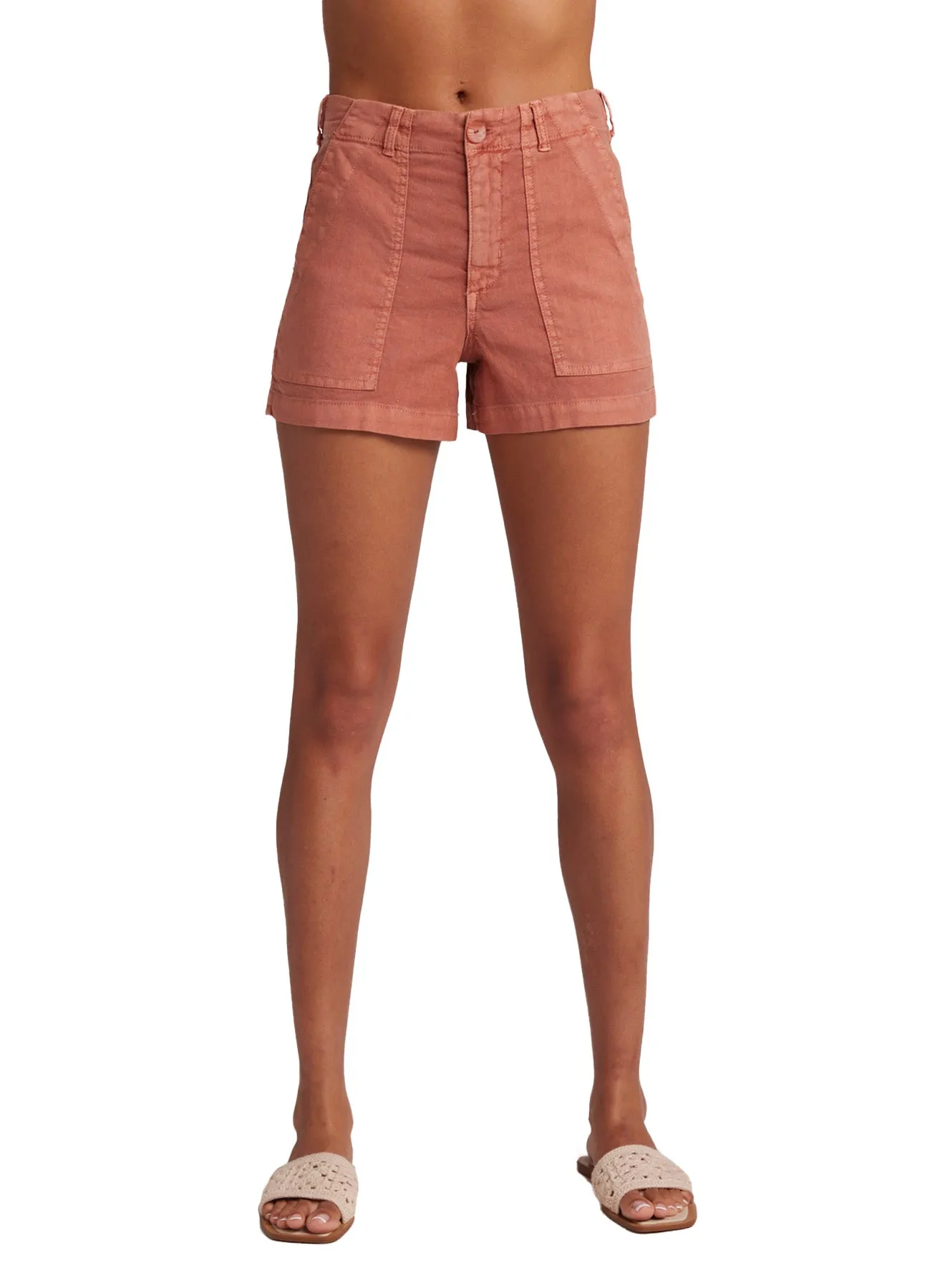 Sol Utility Tab Trouser Short - Sedona Sun