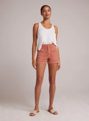 Sol Utility Tab Trouser Short - Sedona Sun