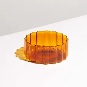 Wave Bowl in Amber